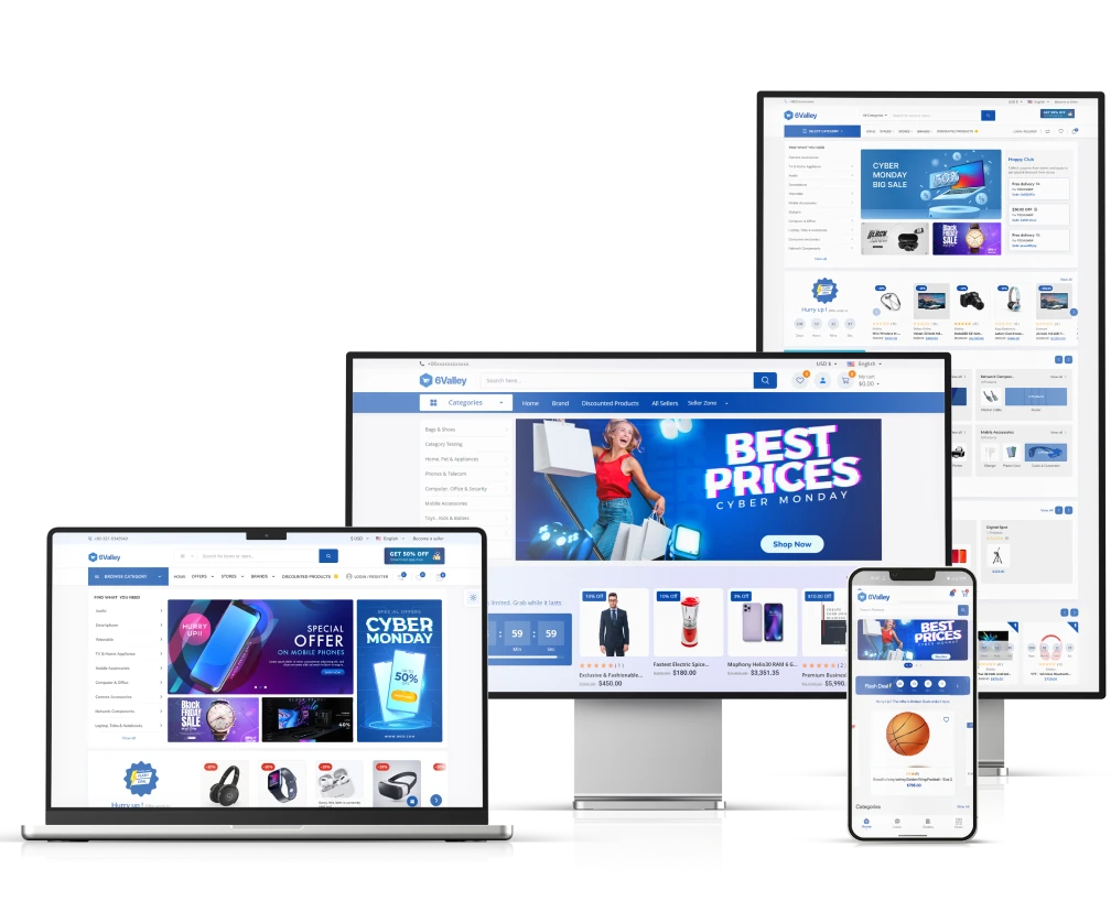 متجر الكتروني متعدد